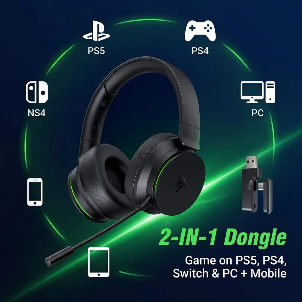 EasySMX E01 Multi-Mode Wireless Gaming Headset